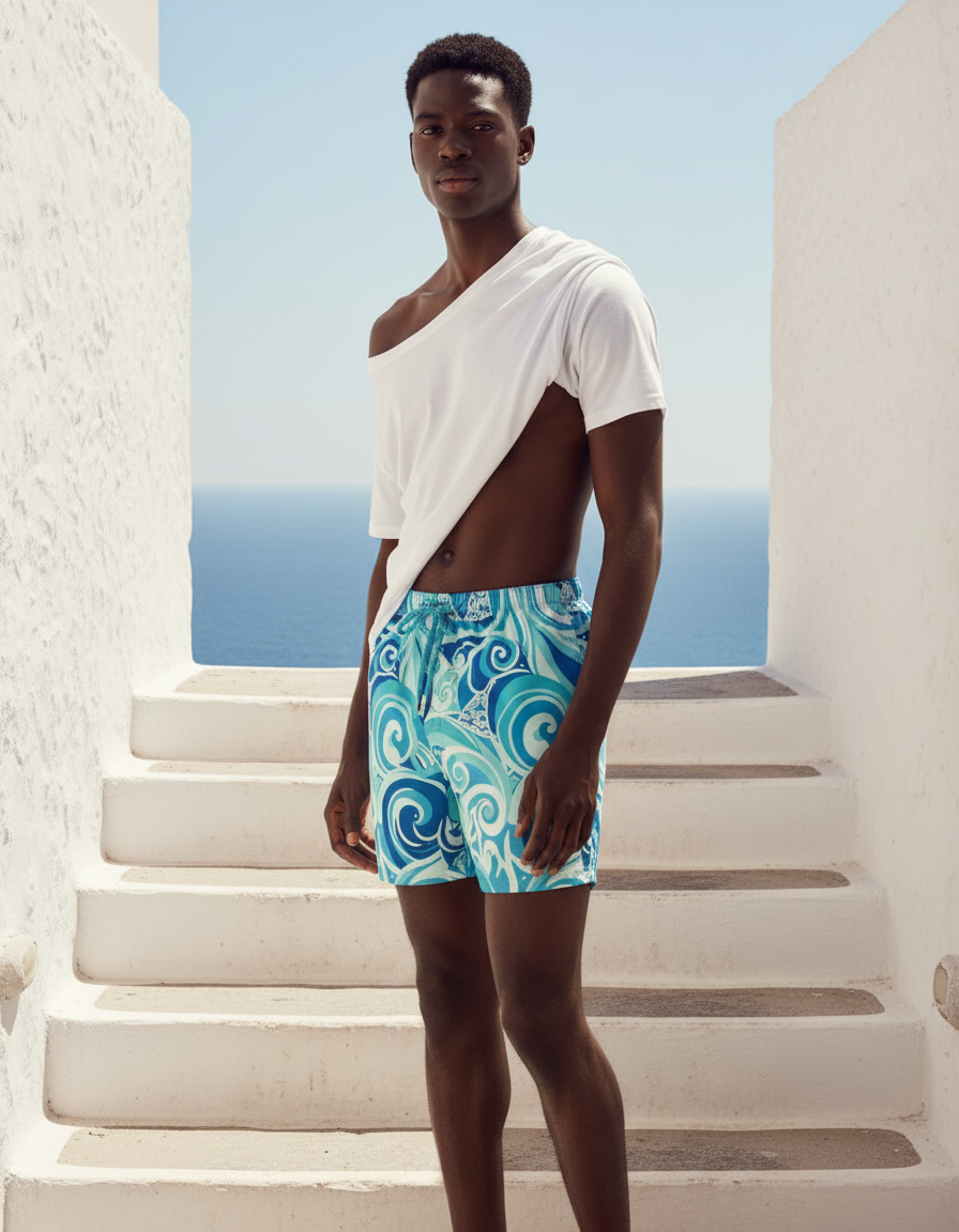 Men's Swim Trunks in Tide