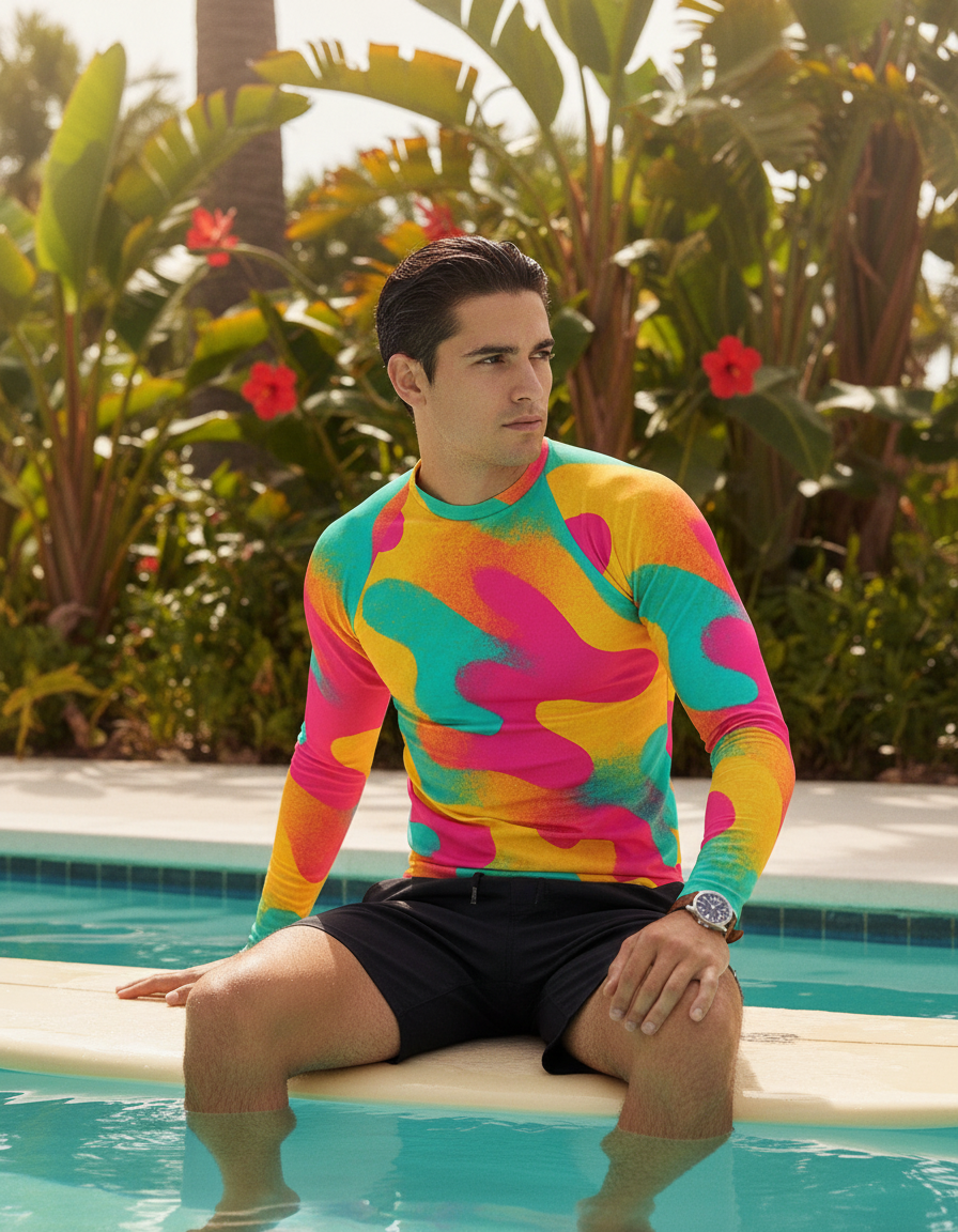 Men's Risograph rashguard