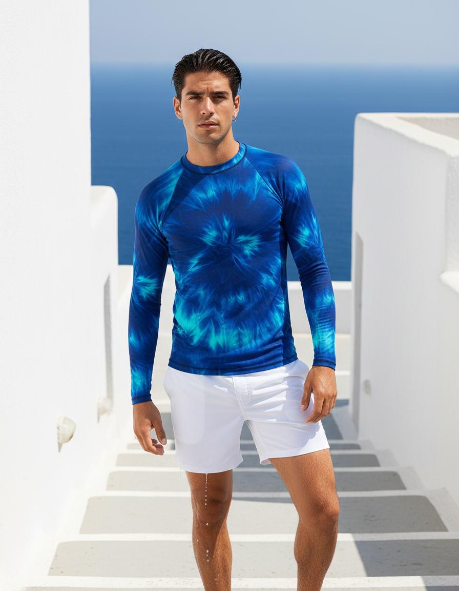 Men's Ice-Dye rashguard