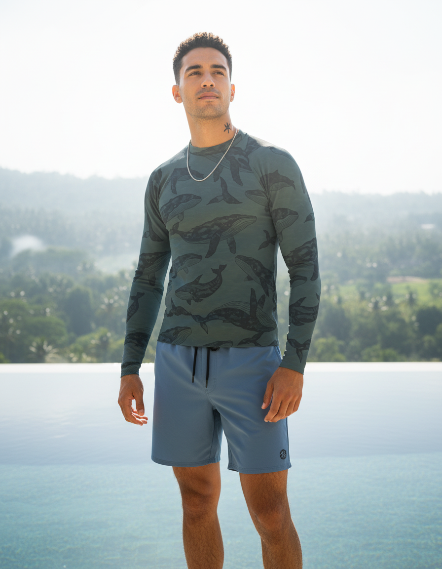 Men's Whale rashguard