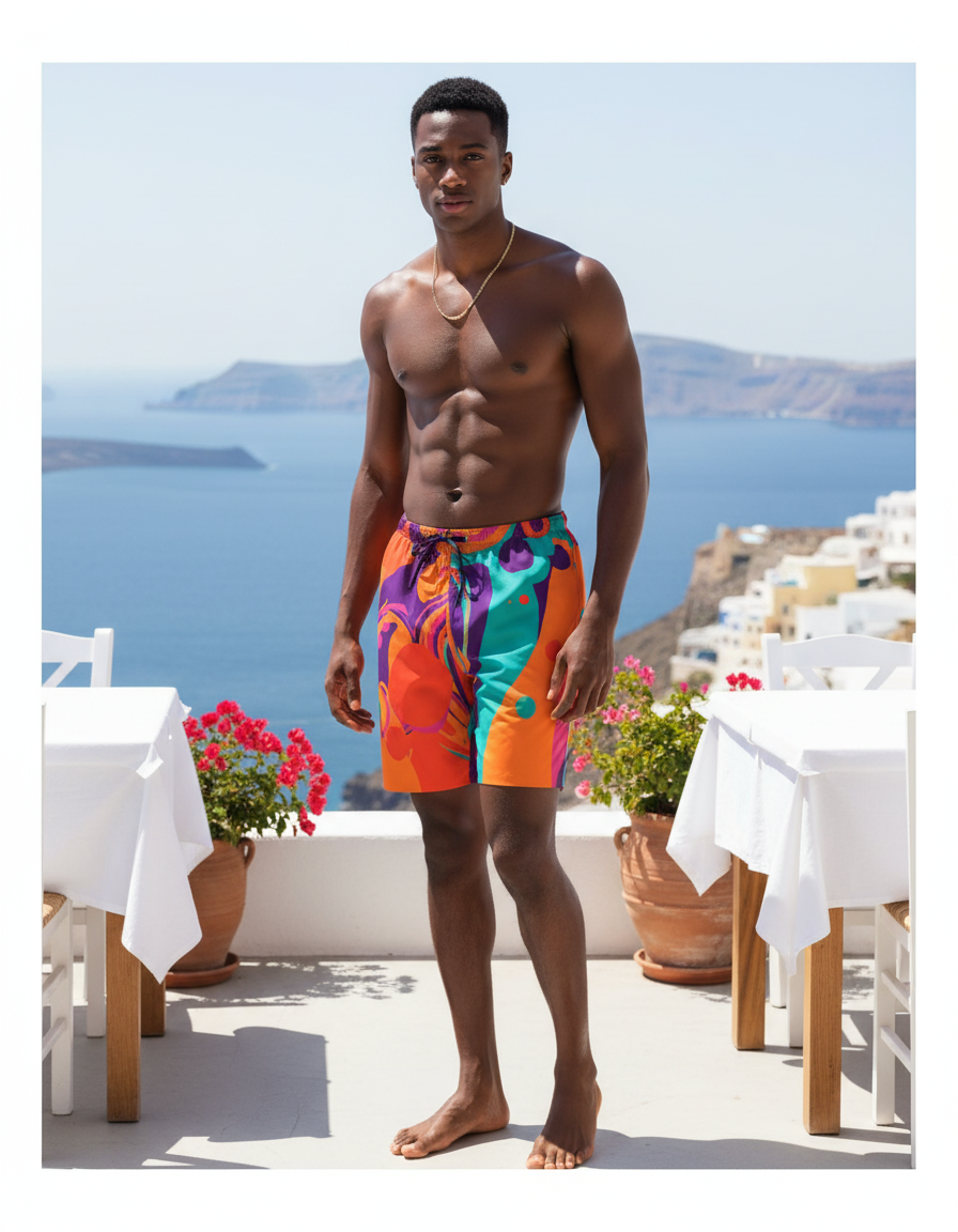 Men's Swim Trunks in Vortex