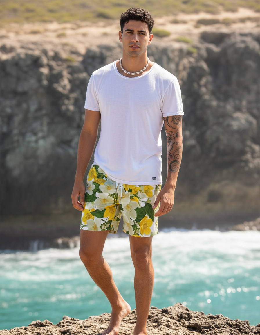 Men's Swim Trunks in Sahara