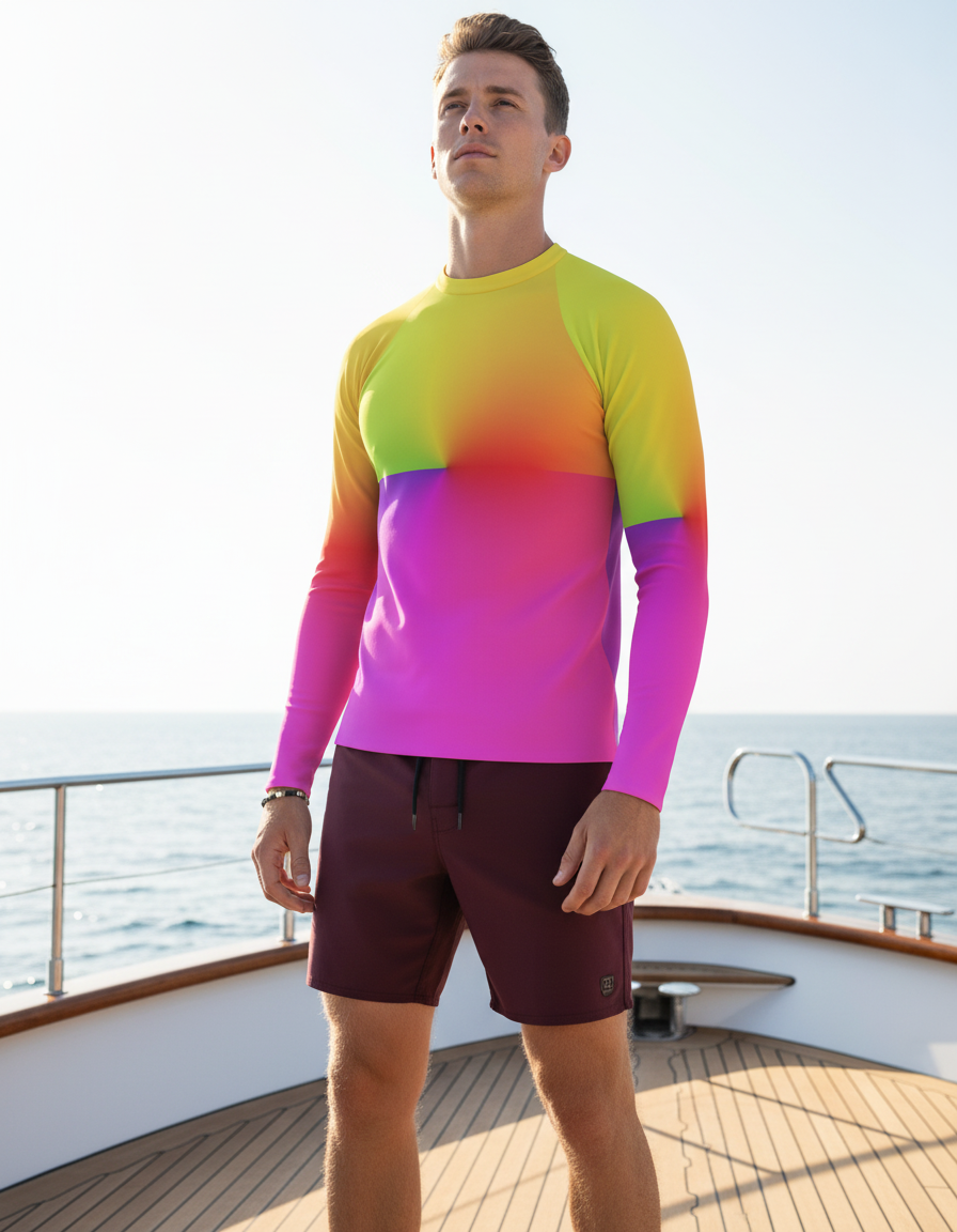 Men's Complex Color Patterns — Wikimedia (Archaversine in complex plane.png) rashguard