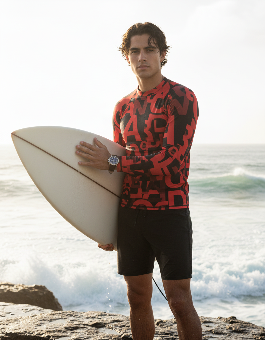 Men's Frutiger Aero rashguard
