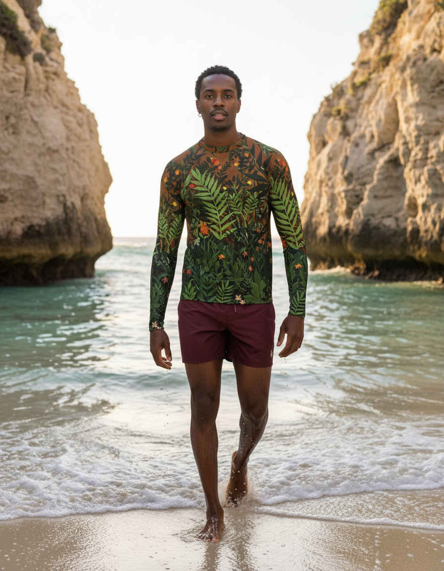 Men's Henri Rousseau Jungle rashguard