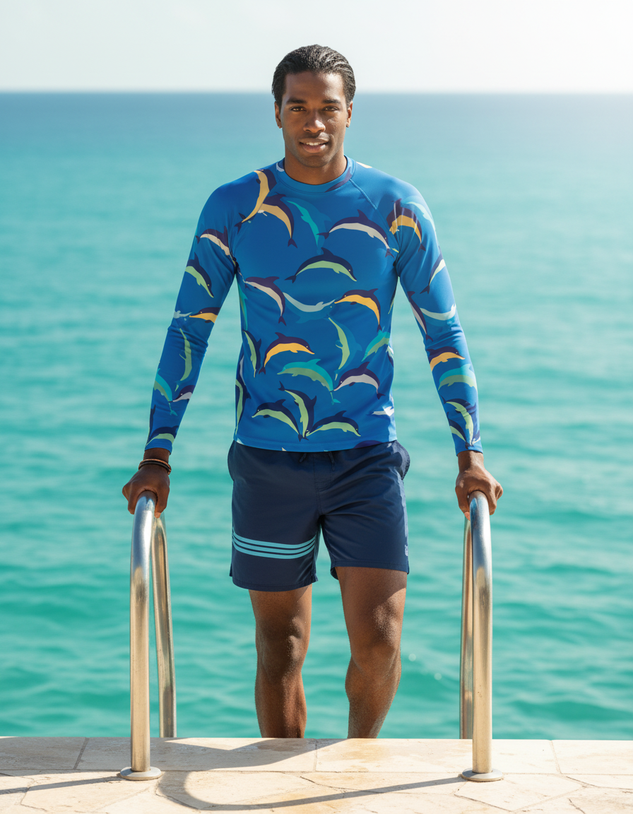 Men's Dolphin rashguard