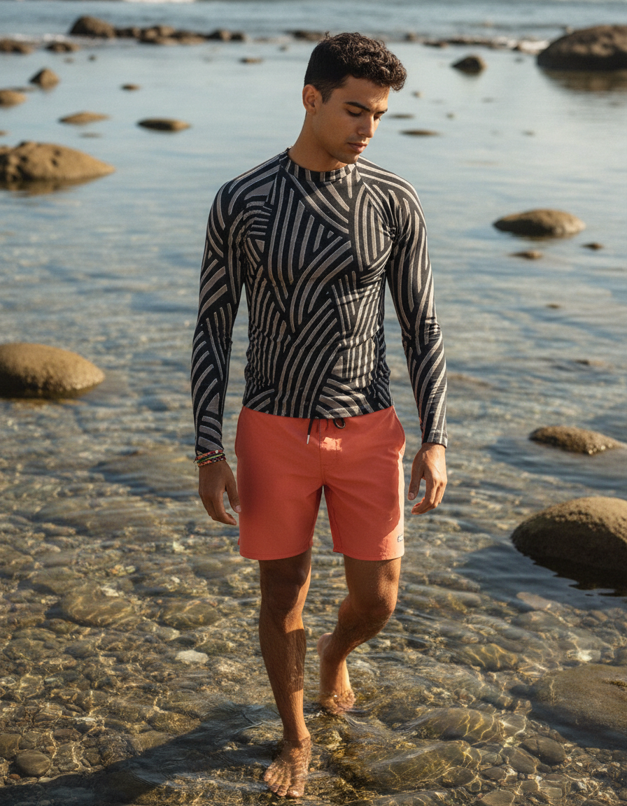 Men's Bicolor Patterns — Wikimedia (A21 عينه استانلس رقم.jpg) rashguard