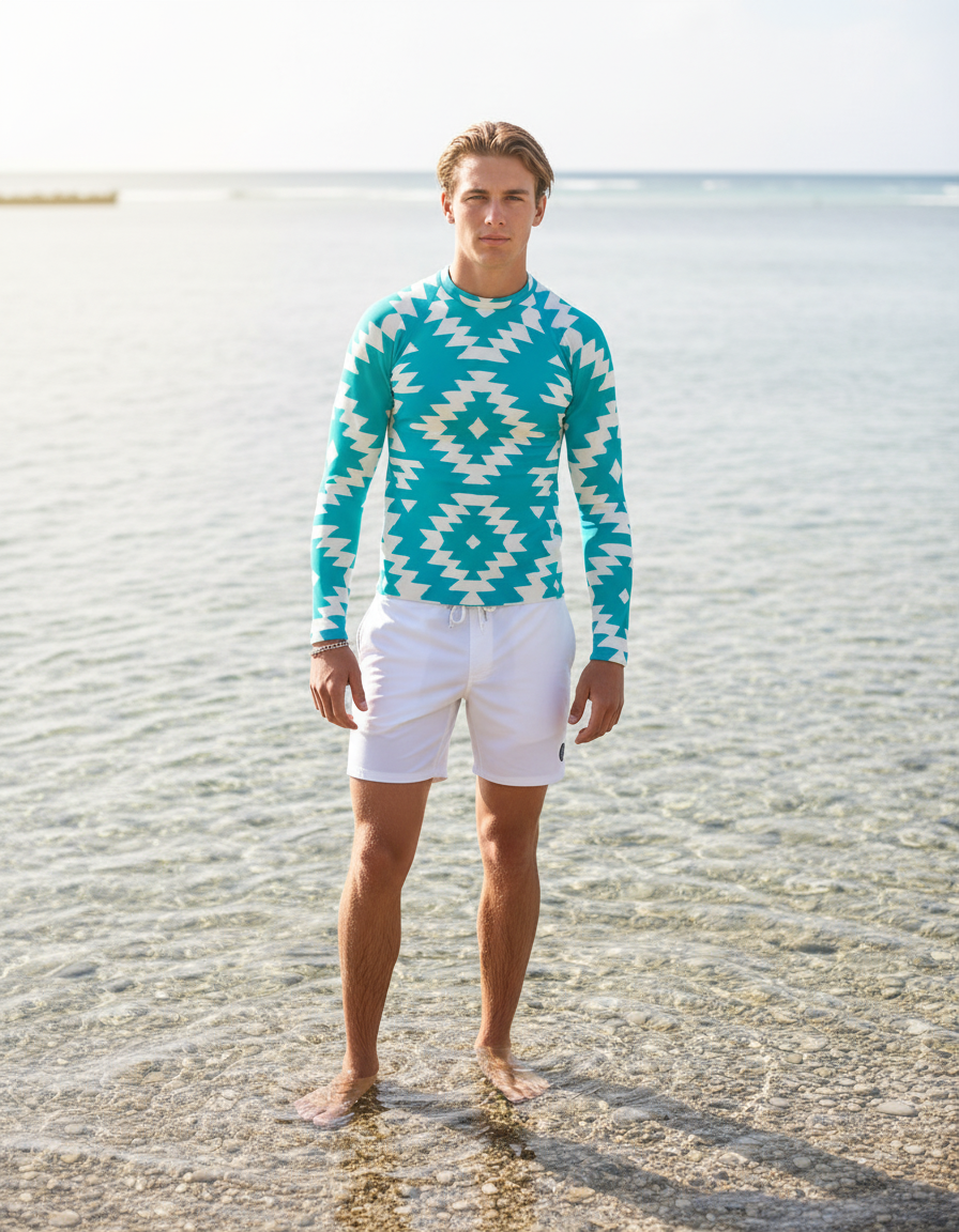 String — Navajo Weave Men's Rashguard