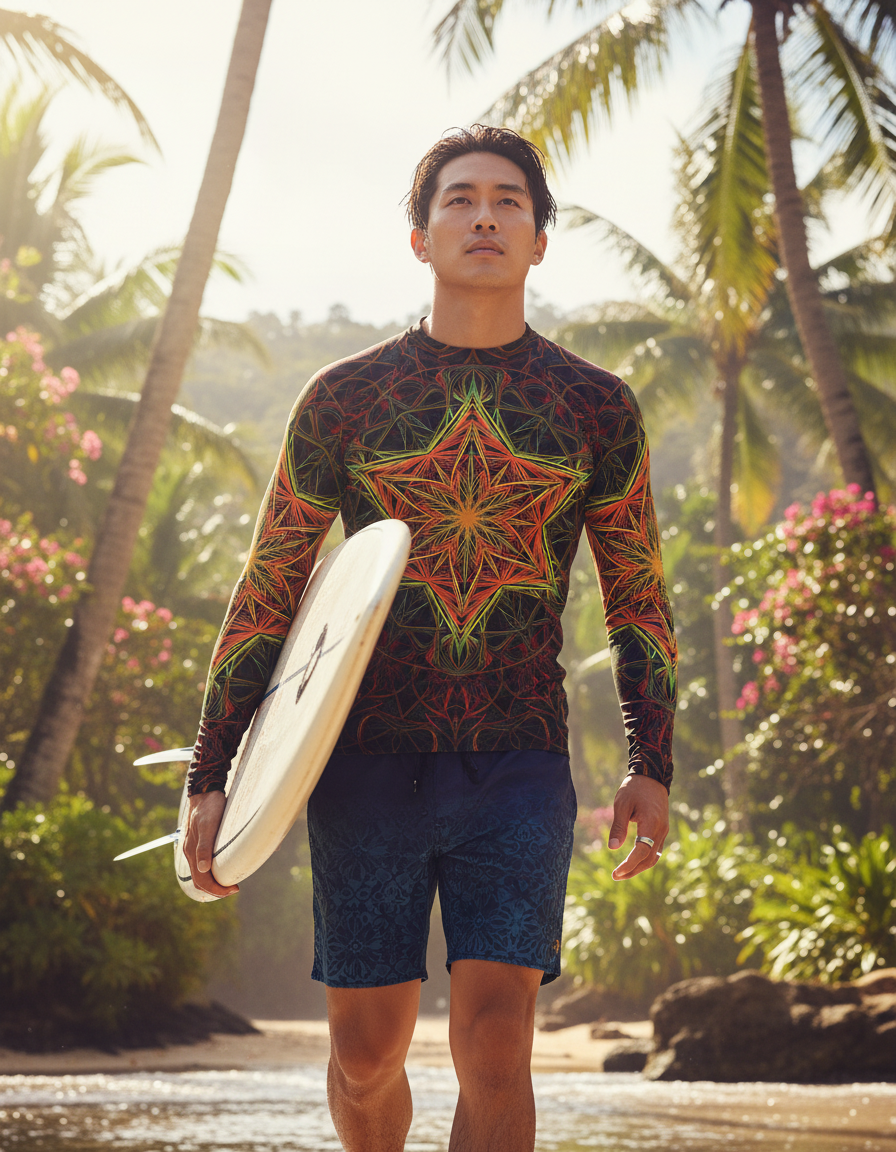 Men's Mandala Art rashguard