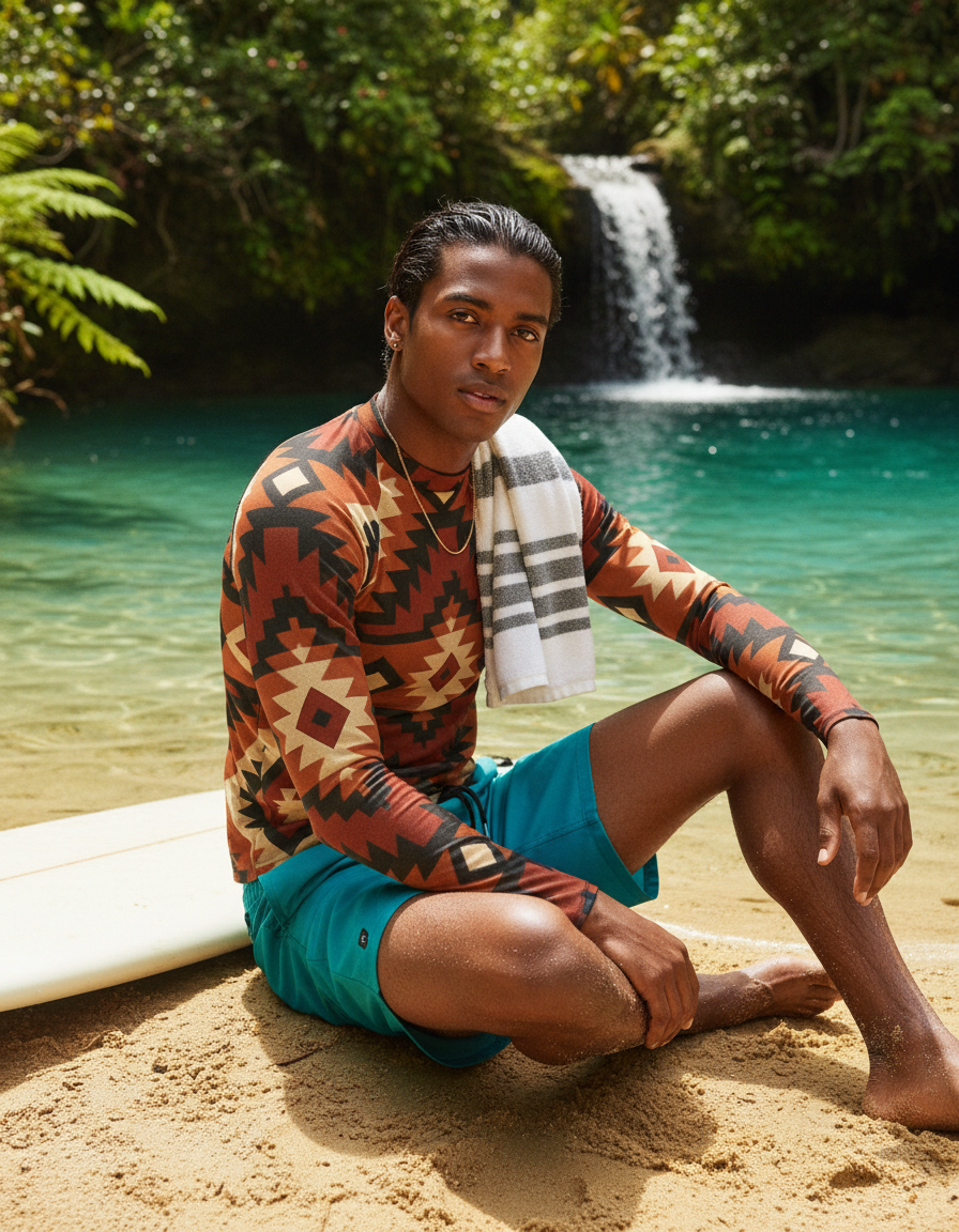 Men's Navajo Pattern rashguard