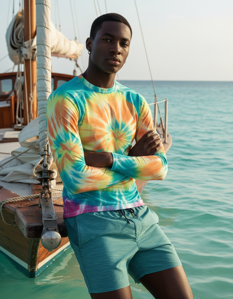 Men's Tie-Dye rashguard