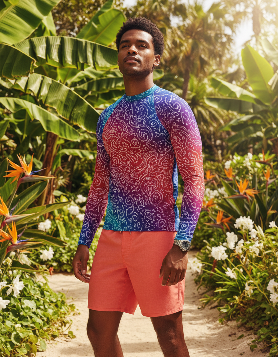Men's Bandhani rashguard