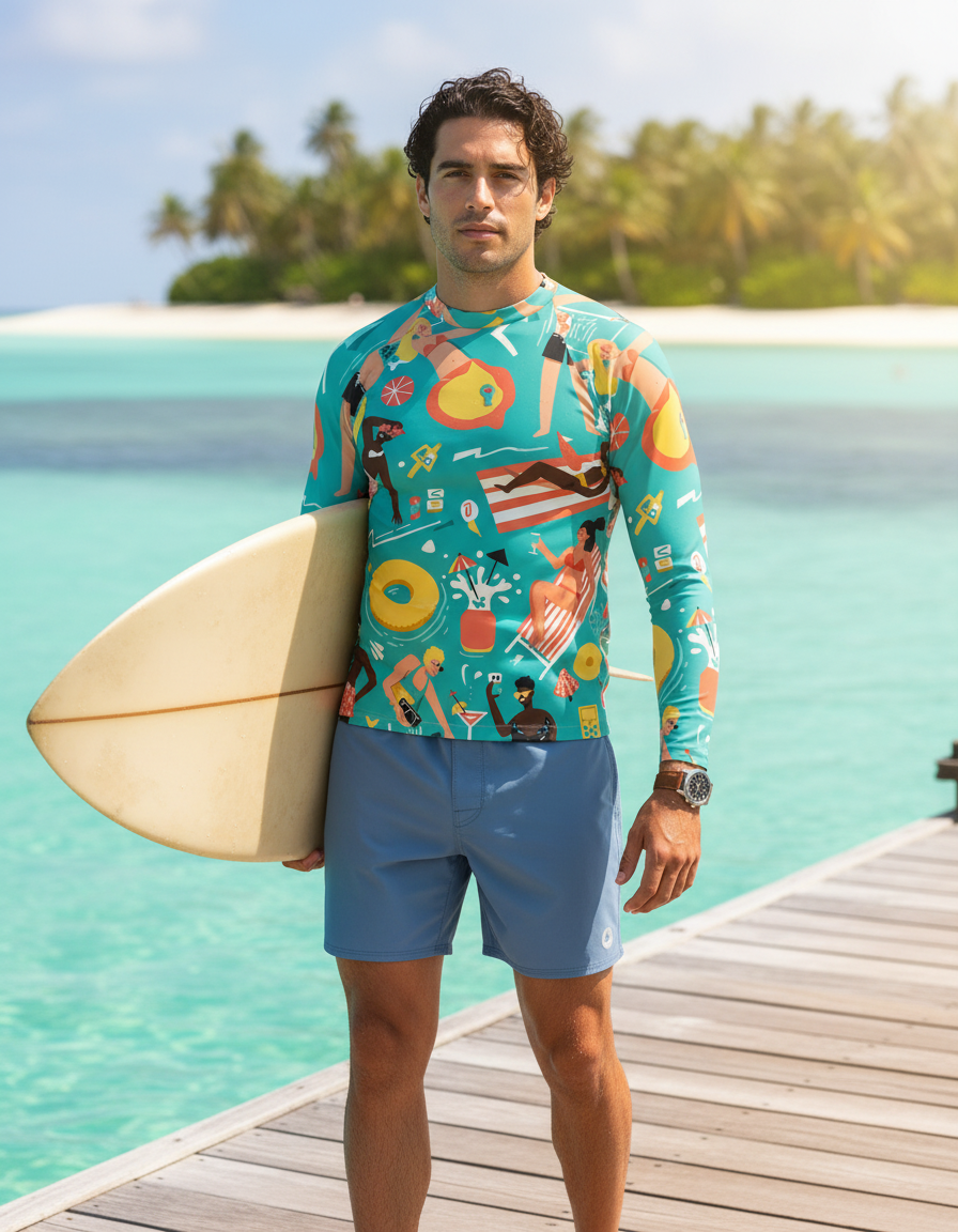 Men's Pool Party rashguard