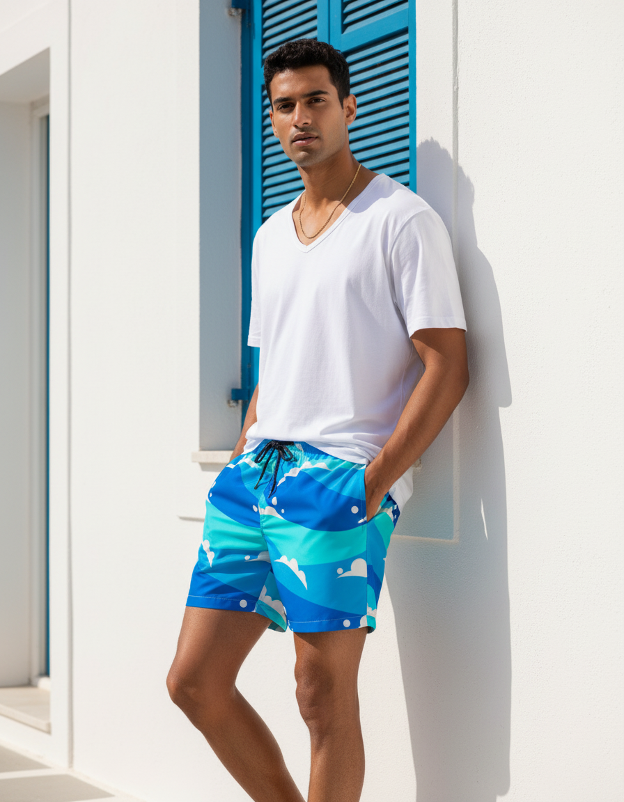 Men's Swim Trunks in Abyss