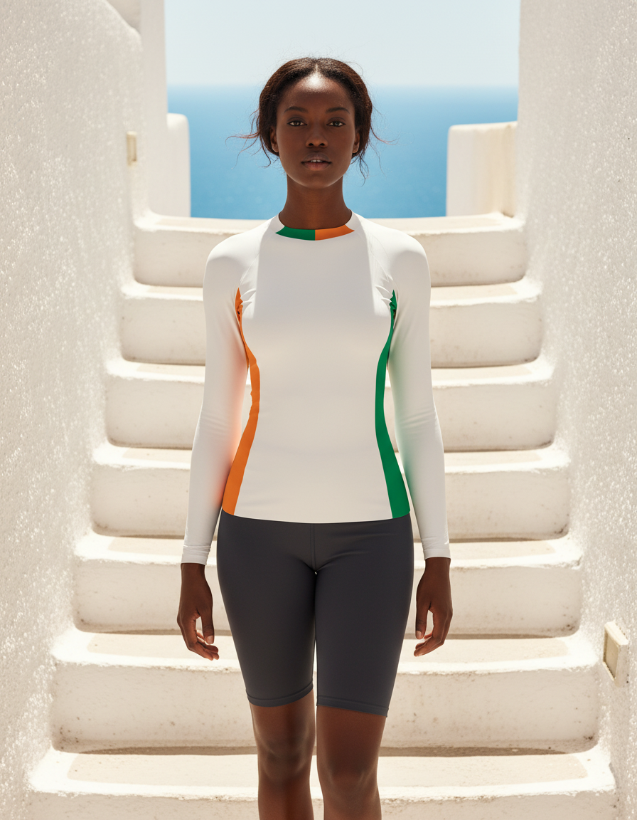 Women's Irish Flag rashguard