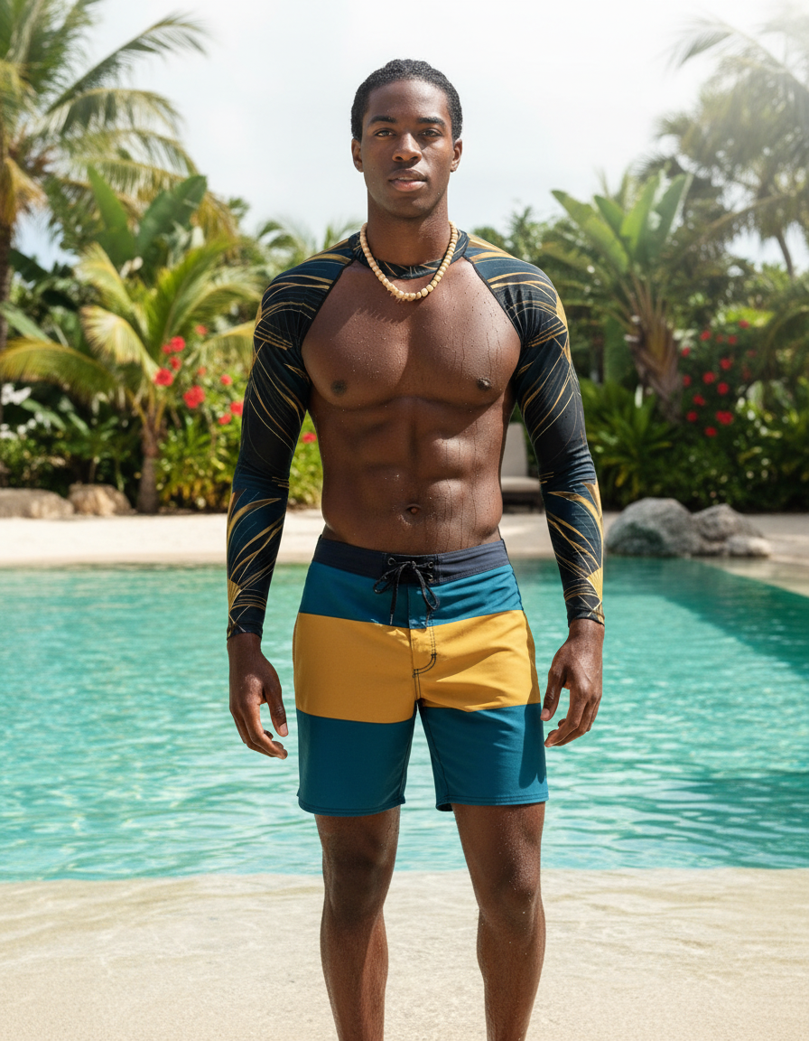 Men's Art Deco rashguard