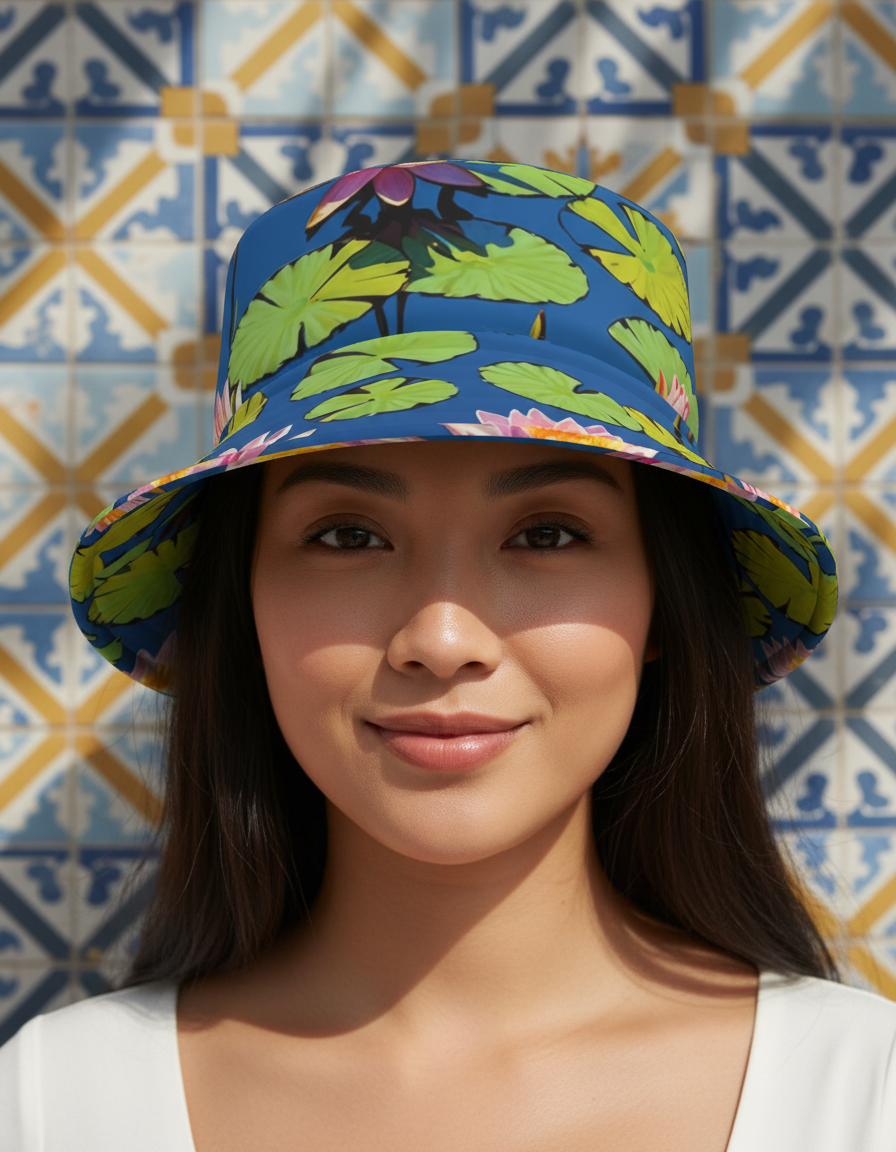 String — Coral Bucket Hat