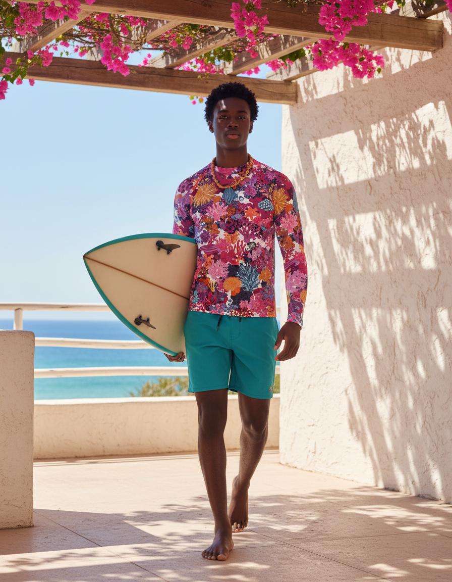 Men's Coral Reef rashguard