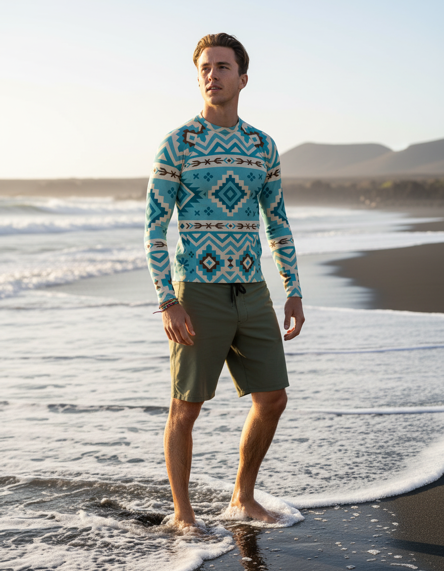 Men's Argentinian Patterns rashguard
