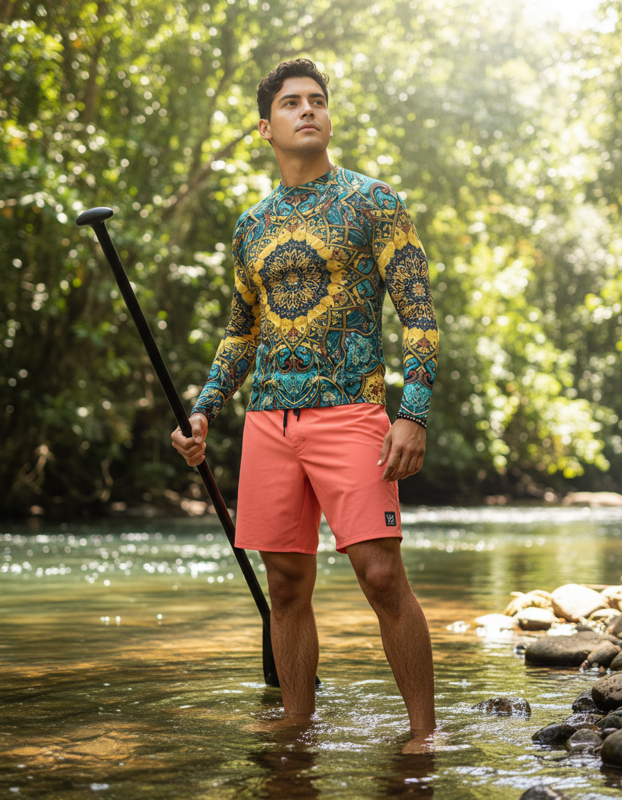 Men's Ottoman Tile rashguard