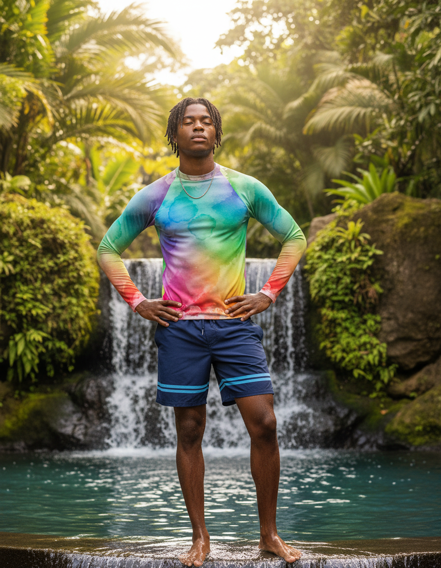 Men's Watercolor rashguard