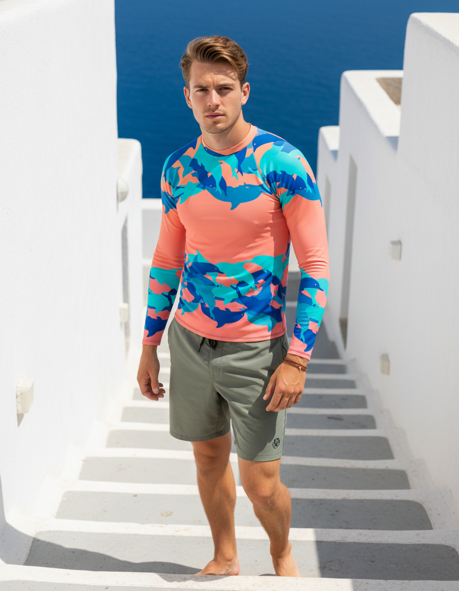 Men's Dolphin rashguard