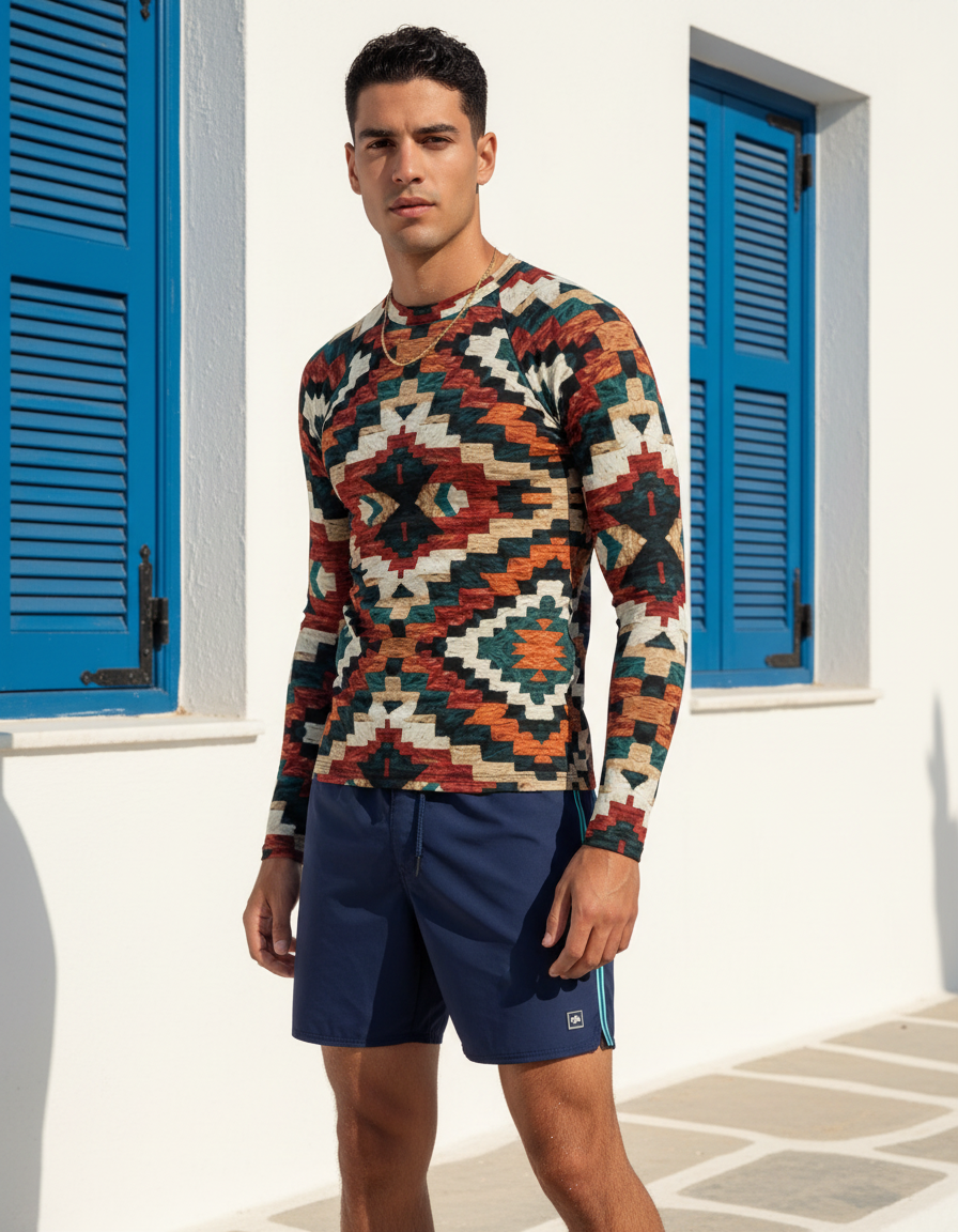 Men's Navajo Pattern rashguard