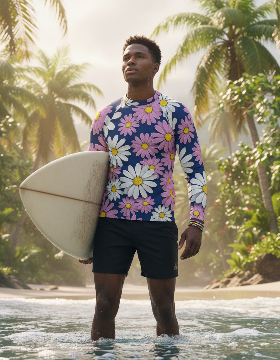Men's Daisy rashguard