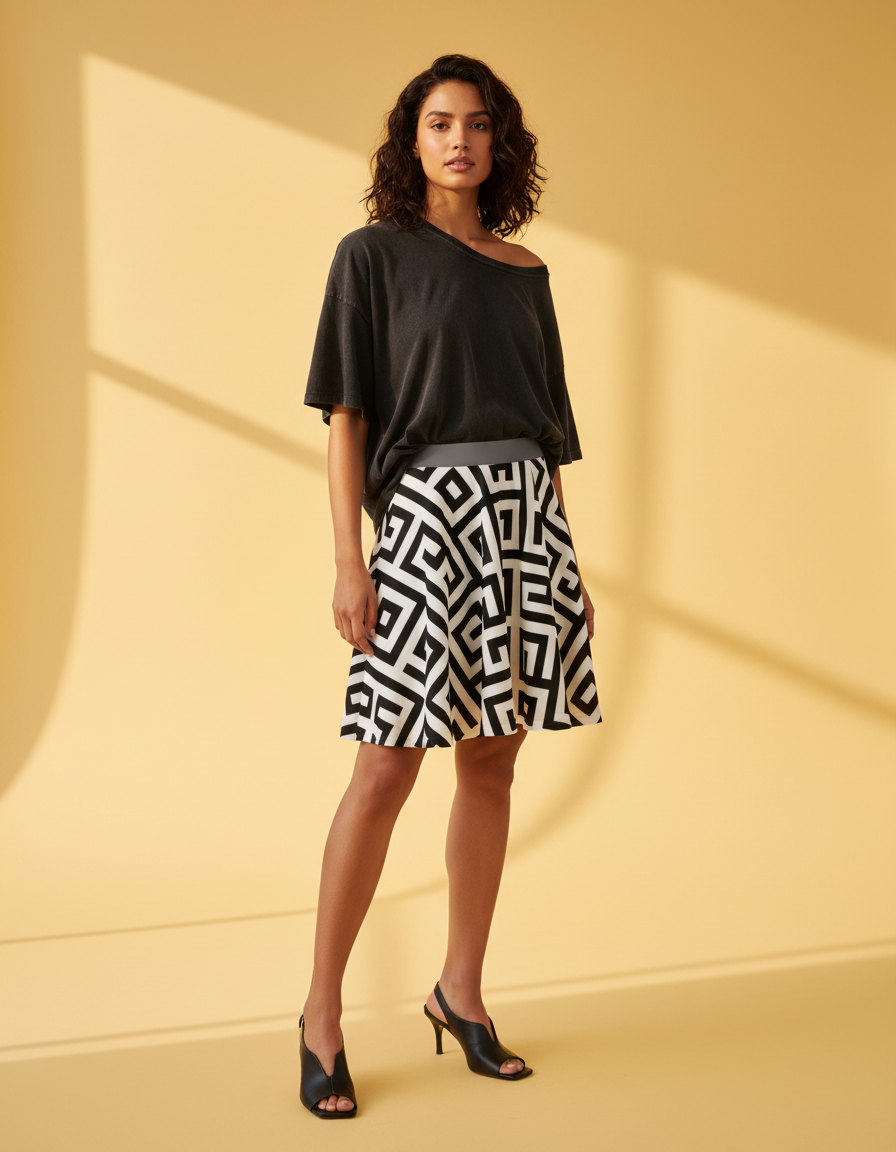 Skater Skirt in Aegean