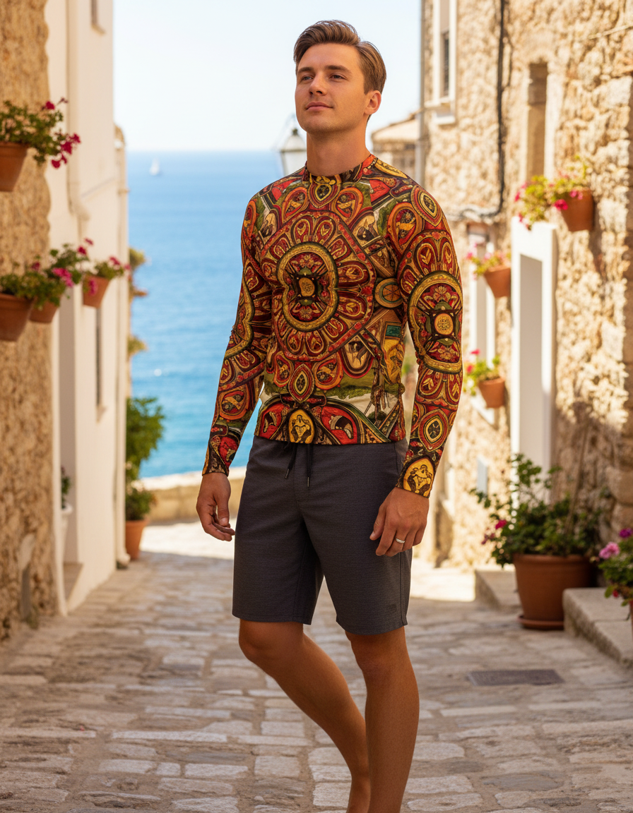 Men's Argentinian Patterns rashguard