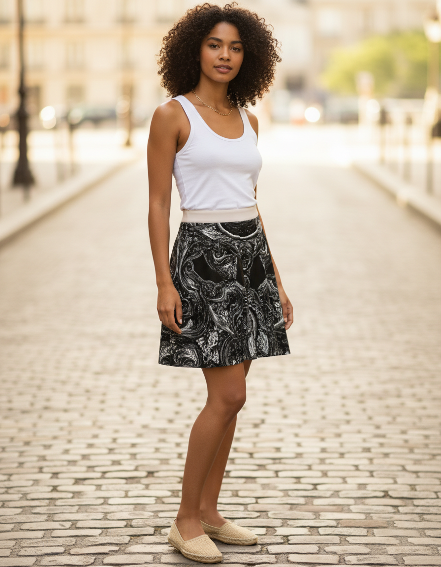 Skater Skirt in Eclipse