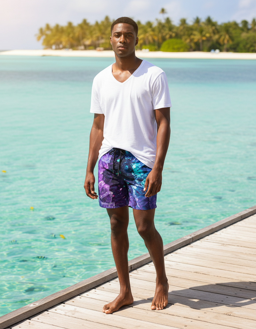 Men's Swim Trunks in Crystallize