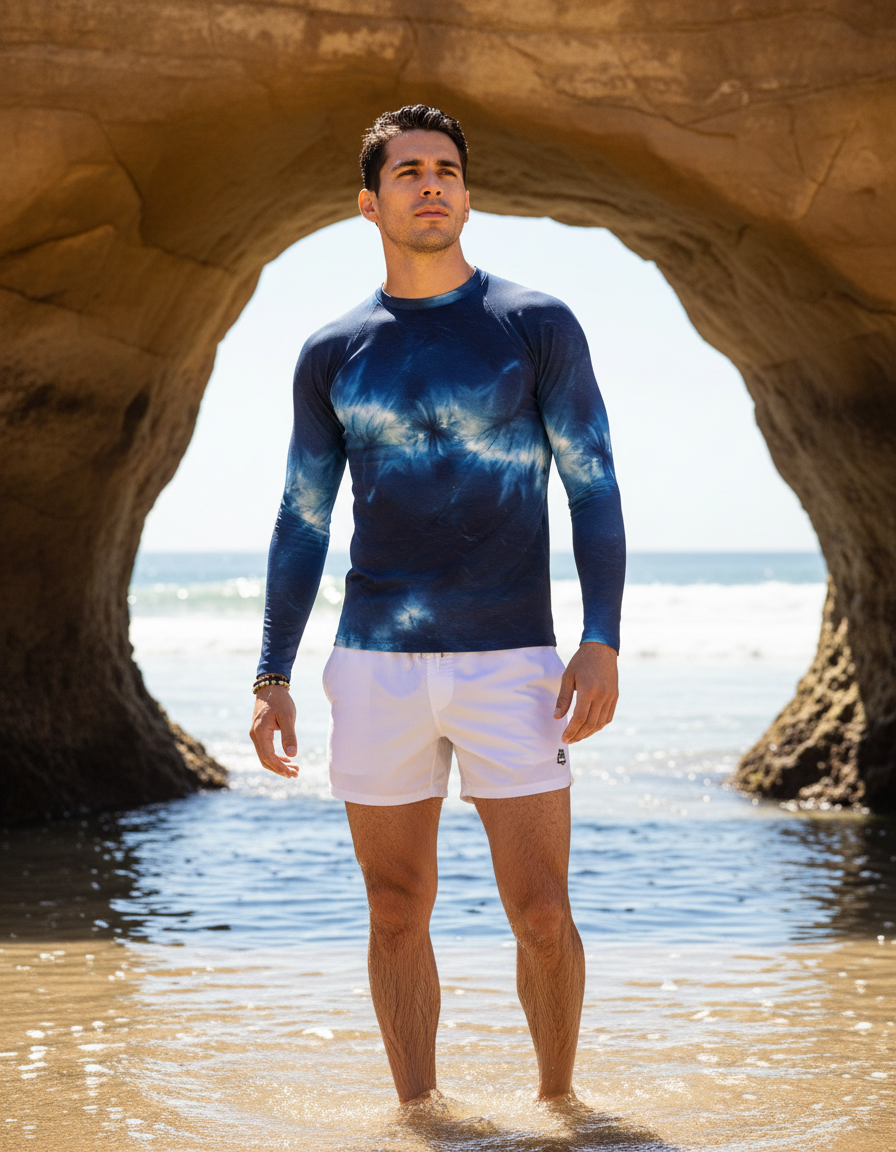 Men's Shibori rashguard