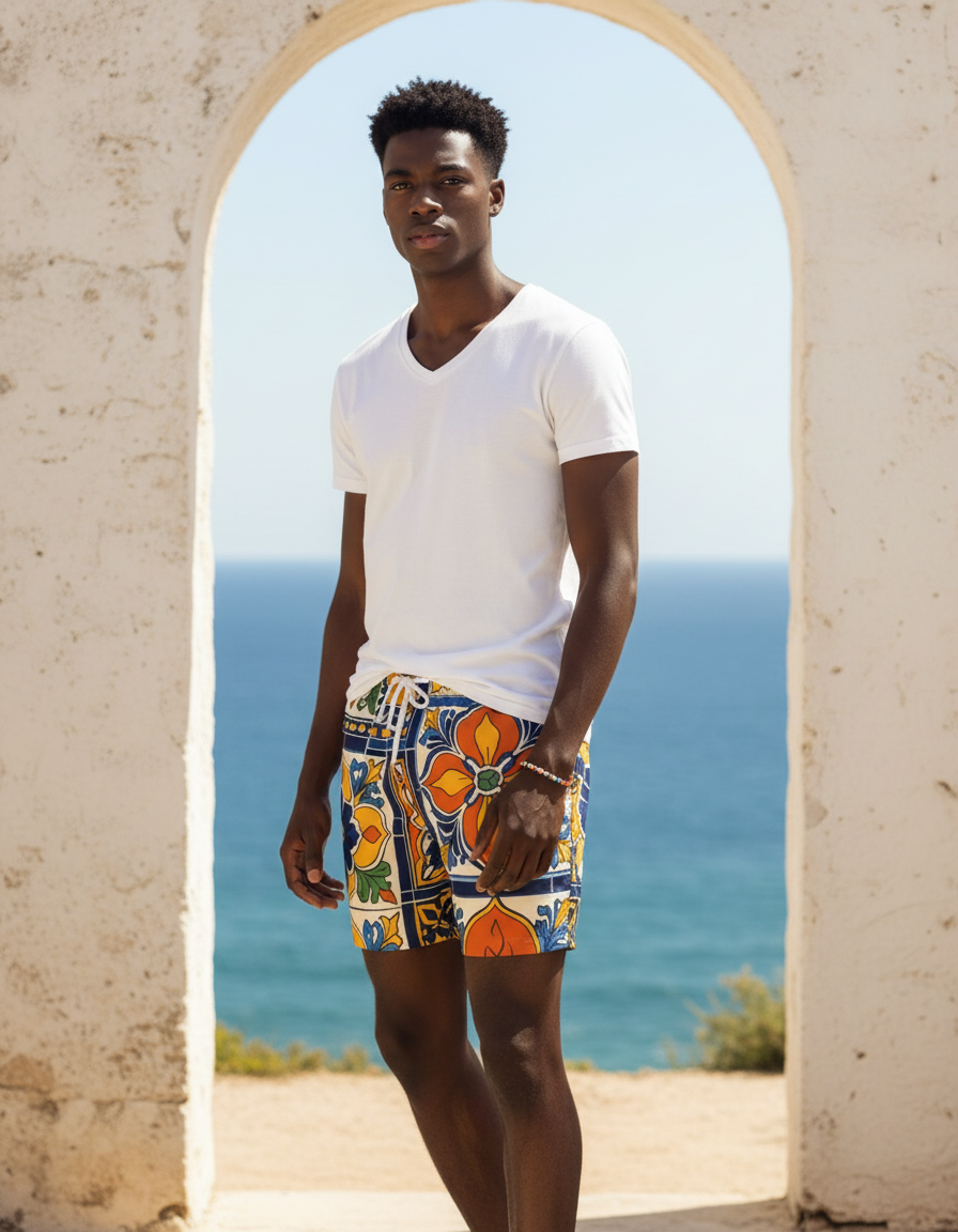 Men's Swim Trunks in Frida