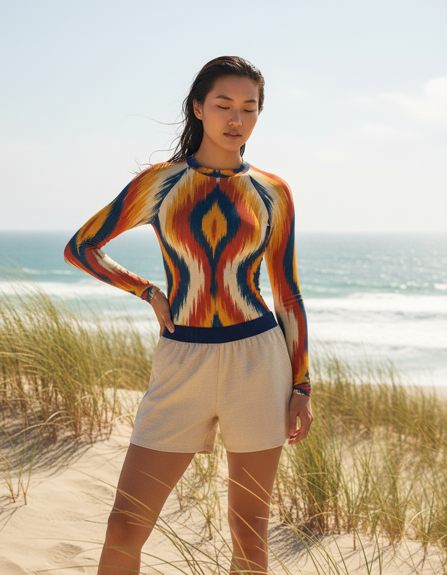 Women's Ikat rashguard