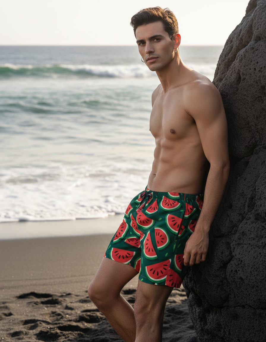 Men's Swim Trunks in Savor