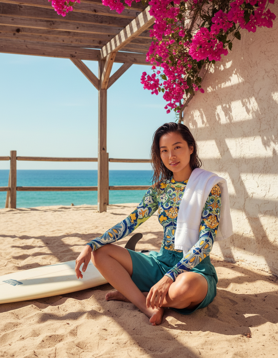 Women's Talavera Tile rashguard