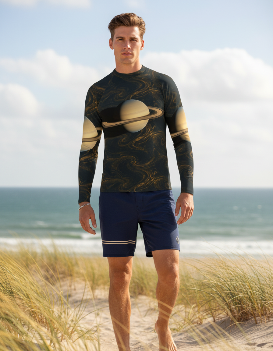 Men's Saturn rashguard
