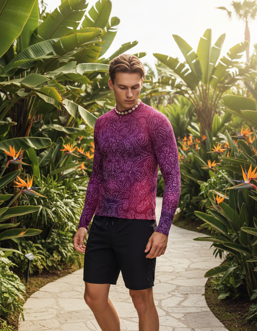 Men's Bandhani rashguard