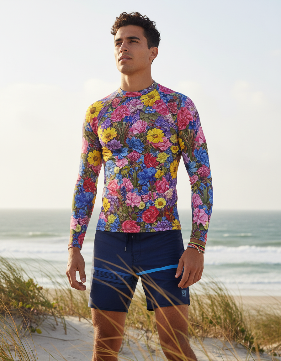 Men's Wildflower rashguard