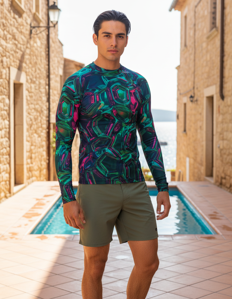 Men's Y2K Chrome rashguard