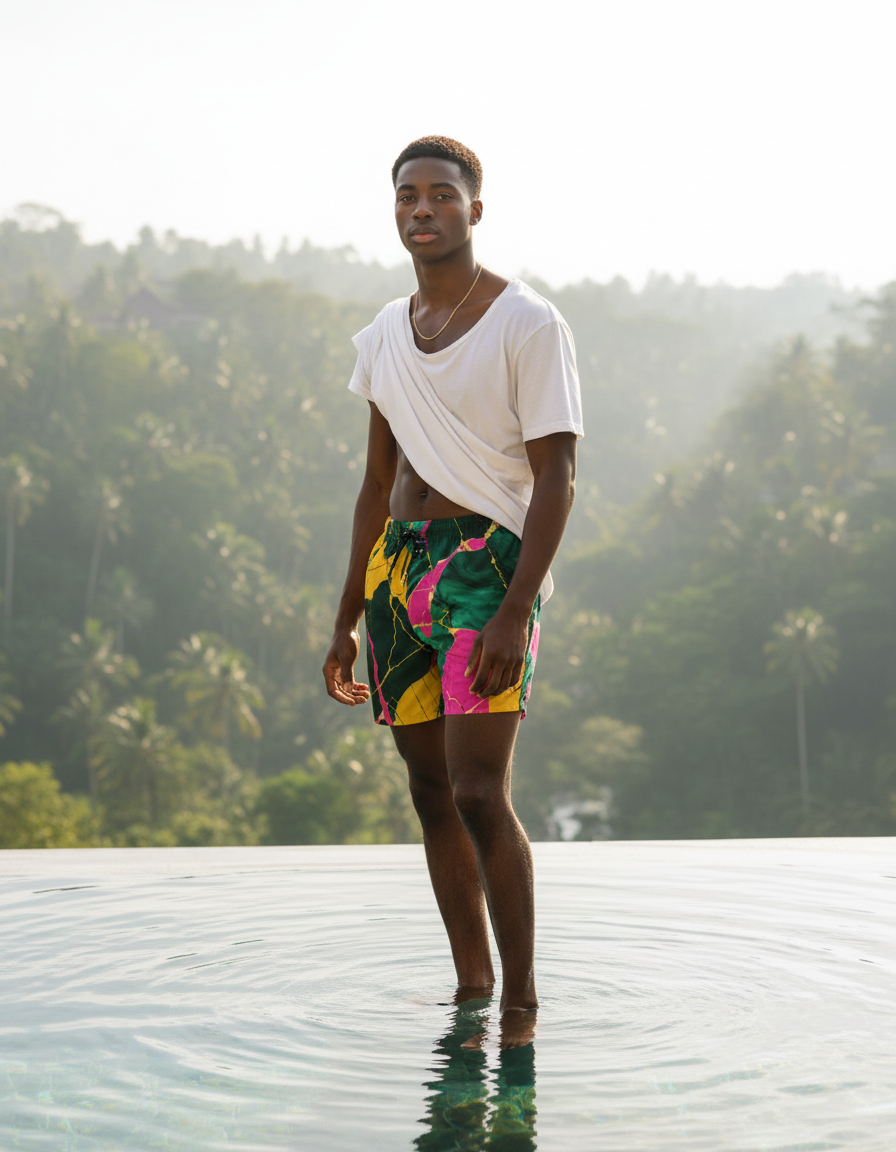 Men's Swim Trunks in Sizzle