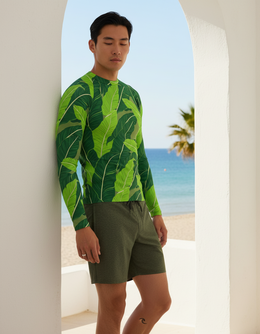 Men's Banana Leaf rashguard