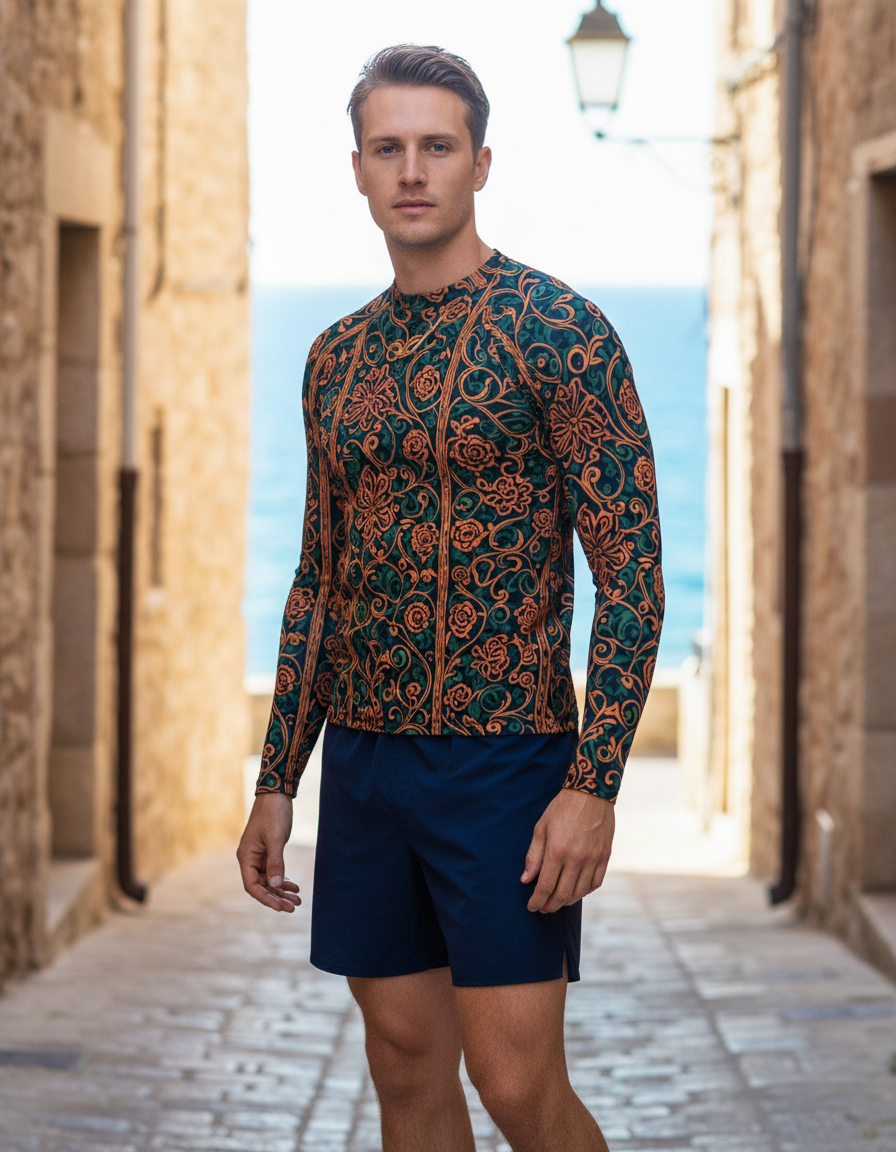 Men's Torajan Patterns rashguard