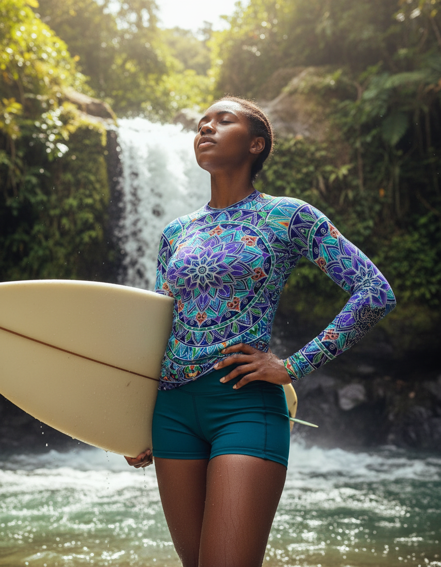 Women's Mandala Art rashguard