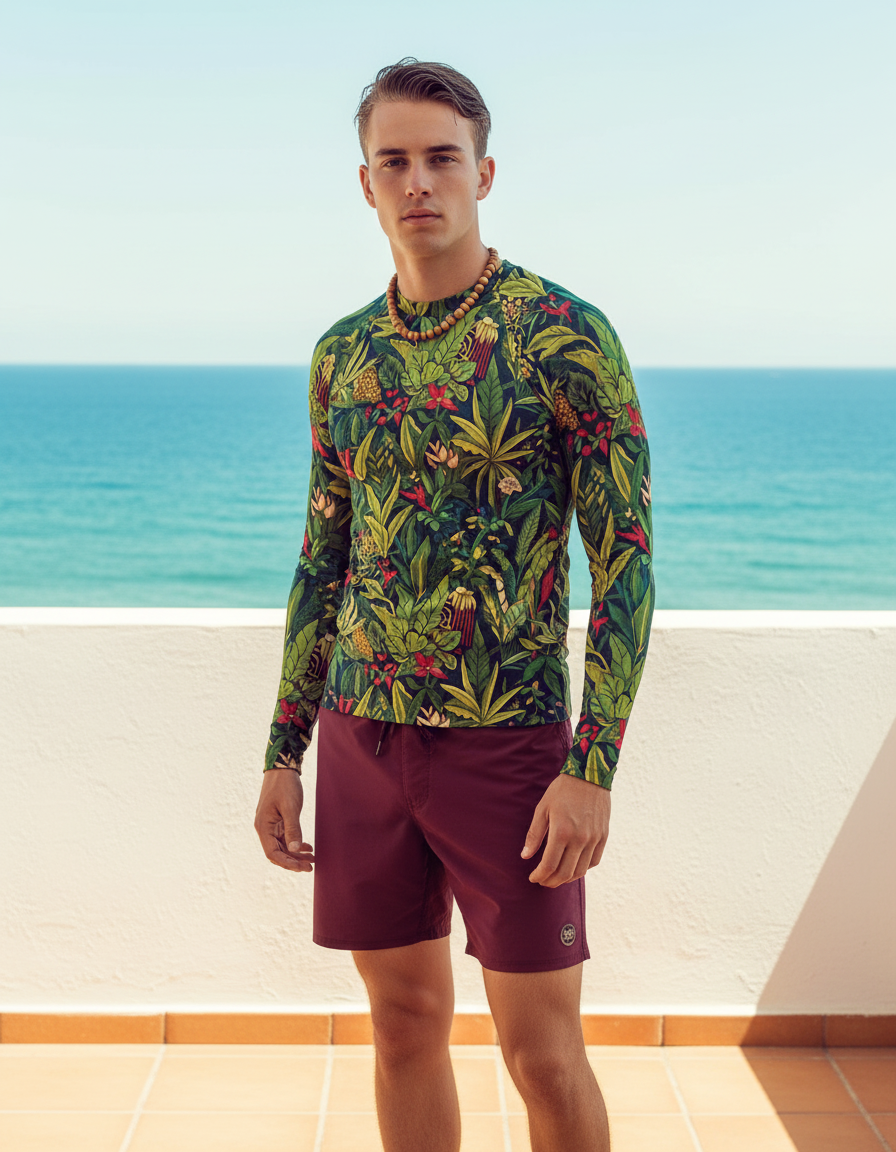 Men's Henri Rousseau Jungle rashguard