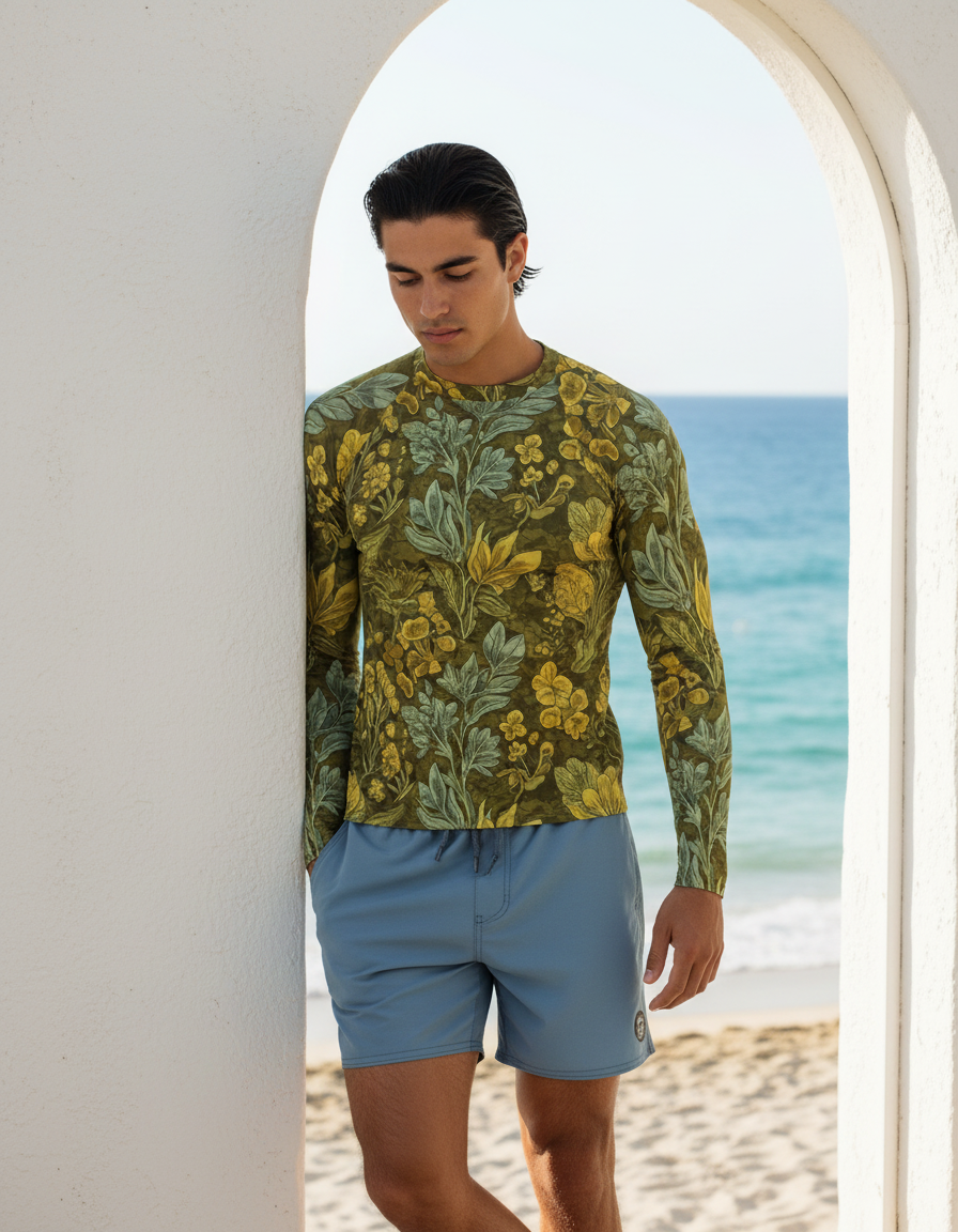 Men's Botanical Illustration rashguard