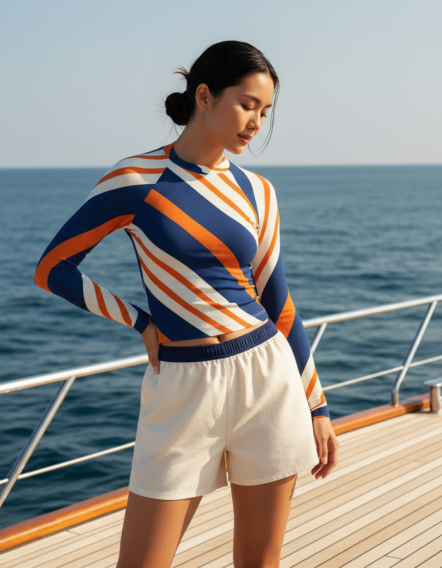 Women's Striped Patterns rashguard