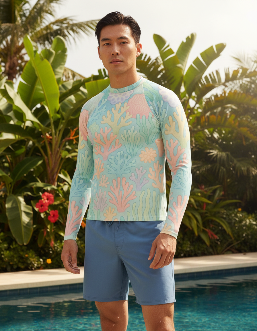 Men's Coral Reef rashguard