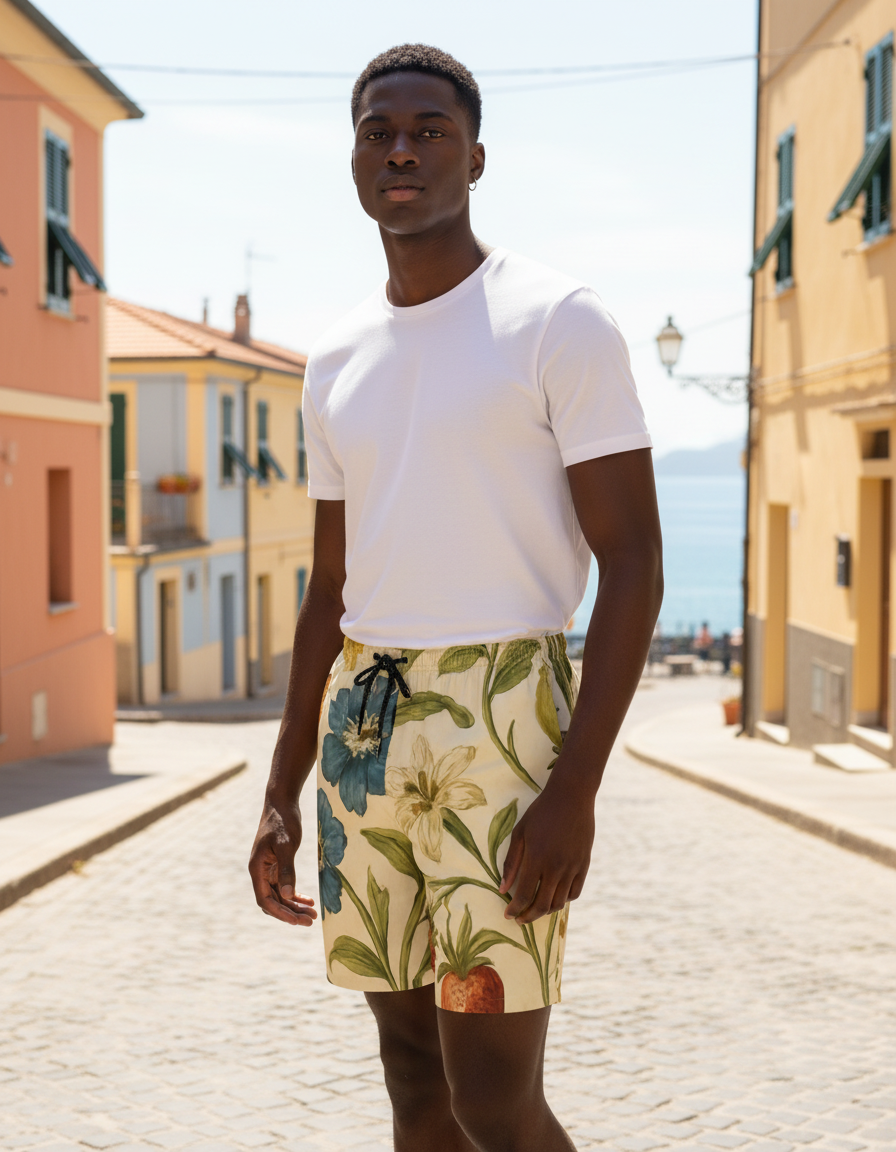 Lush Oasis Men's Swim Trunks